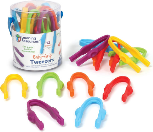 Learning Resources Easy-Grip Tweezers, Educational Toys for Ages 2+, Fine Motor Skills Classroom Supplies