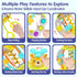 HOLA Montessori Toys for 1 Year Old Boy - Rattle Teething Toys for 0-12 Months, Silicone Pull String Sensory Toys