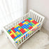 CZXW 52" 28" Building Blocks Colorful Crib Sheets Fitted x Natural Cotton Soft & Breathable for Baby Crib Mattress