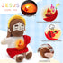 15" Yelakey Soothing Jesus Plush Toys with Light & Sound, Jesus Stuffed Breathing Plushy Doll, Christian Catholic