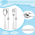 E-far 10-Piece Toddler Utensils, Kid Stainless Steel Silverware Set, Children Safe Forks and Spoons Set for Self Feeding, Healthy & Non-Toxic, Mirror Polished & Easy to Clean by E-far