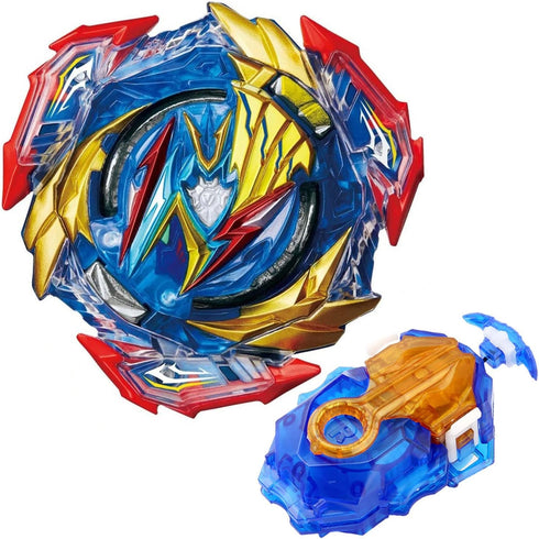 Konikiwa B-193 Bey Battling String Launcher, Ultimate Valkyrie Burst Set, Left and Right Spin DB Launcher, Blue