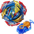Konikiwa B-193 Bey Battling String Launcher, Ultimate Valkyrie Burst Set, Left and Right Spin DB Launcher, Blue