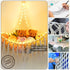 Hammock 75LEDs, 55in Hammock, Hammock Stuffed Animal with Extra Large Toy Storage Macrame Hanging Toy Net for Kids