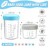 6 Pack 4 8 oz 100% DRKIO Glass Baby Food Storage Containers - & Baby Food Jars with Lids Baby Food Maker Microwave