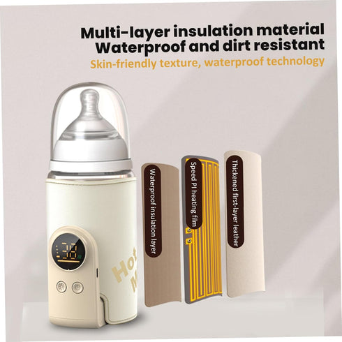 Generic Bottle Warmer for Travel Fast Heating & Precise Temperature Control Baby Bottle Warmer with LCD Display