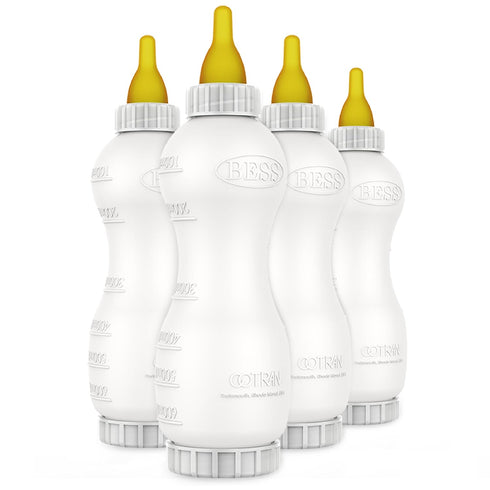 BESS Small Animal Nursing Bottle, No Leak Nipple with Insert, Wide Mouth Bottom
