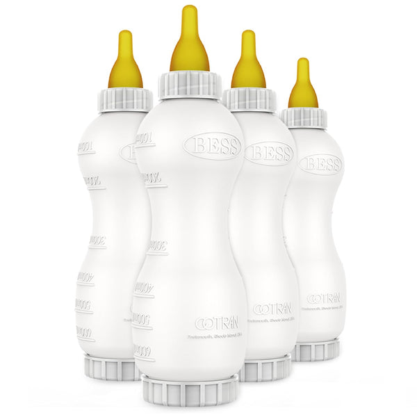 BESS Small Animal Nursing Bottle, No Leak Nipple with Insert, Wide Mouth Bottom