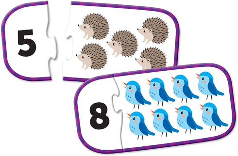 Learning Resources Counting Puzzle Cards - Kindergarten Readiness, Self-Correcting Puzzles, Ages 4+