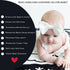 Tummy 50 60 Baby Time Mat High Contrast Black White Red Sensory Play Blanket for Newborn Visual Development, Infant