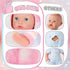 17Inch 3+, Baby Doll - Realistic Cute Soft Body Baby Doll Real Life Reborn Silicone Baby Dolls with Bottles & Pacifier