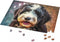 Animal Wooden Puzzles - Bernedoodle 1000 Pieces - Adult Jigsaw Puzzles for Stress Reduction and Learning