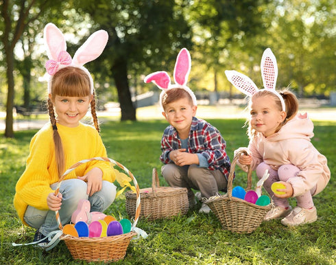 2.3" (25 Pack) 2.3" (25-Pack) The Dreidel Company Fillable Easter Eggs with Hinge Bulk Colorful Bright Plastic Easter