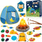 MITCIEN Kids Camping Play Tent with Toy Campfire / Marshmallow /Fruits Toys