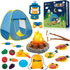 MITCIEN Kids Camping Play Tent with Toy Campfire / Marshmallow /Fruits Toys