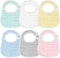 Accmor Muslin Baby Bibs, 6 Pack Soft Cotton Baby Bandana Drool Bibs