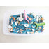 Fun Express Plastic Sea Creatures, Bulk 90 Pack - Includes Shark, Seal, Seahorse, Crab, Octopus and More, Toys for