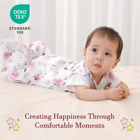 3 Pack 100% 0-6 2-Way david's kids Organic Cotton Baby Sleep Sack Months, Ultra Soft Baby Wearable Blankets