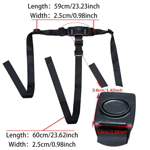 Dakexiong 3 Universal Point Harness Baby Chest Harness for Child/Kid Seats, Adjustable Harness Strap for High