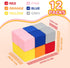 Foam Blocks for Toddlers, 12 Pieces Soft Building Blocks, Large Colourful Stacking Block Sets for Kids