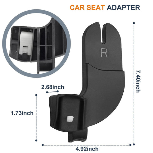 Henkgo 2, Car Seat Adapter Compatible with Baby Jogger City Select, City Select and City Select LUX Strollers for Graco