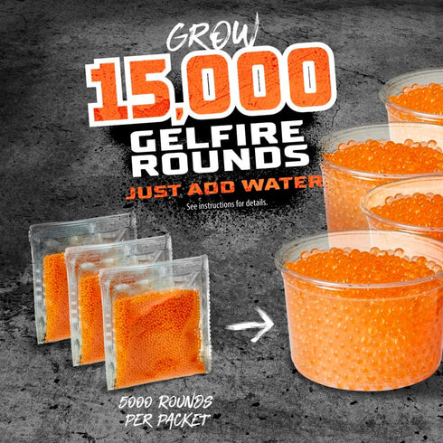 NERF Pro Gelfire Refill, 15000 Gelfire Rounds for Gelfire Blasters, Outdoor Games for Ages 14 & Up