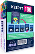 Keep It 100: The Card Game by Cut | Surprising Surveys & Intuitive Guessing | Card Game for Family, Friends, Parties and Game Night
