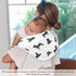 Set 4 Pack vvfelixl Baby Burp Cloths Black Pug White Baby Newborn Cotton Burping Cloths Baby Washcloths