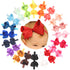 CÉLLOT Baby Girls Headbands, Grosgrain Ribbon Big Bow Hair Bands, 4.5" Pack of 20