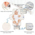 WELLDAY Western Aztec Portable Diaper Changing Pad - Waterproof Foldable Baby Diaper Changing Pad with Built-in Pillow