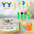ABEIER Washable Finger Paint Kit for Toddlers, 12 Colors with Tools, Safe Non-Toxic Baby Paint for Kids 3+
