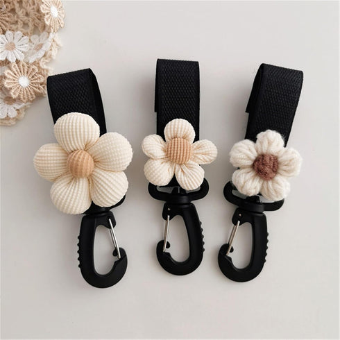 PLCPDM Flower Hook Hanger Organiser for Diaper Bag Mom Purse Lovely Pram Pushchair Accessory