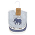 Touched by Nature Unisex Baby Organic Cotton Bibs, Classic Safari, One Size