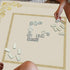 31.5 31.5 Luxury Gold Floral Mahjong Mat for Table X in, Gifts for Mahjong Players, Yellow Golden Baroque Rococo Floral