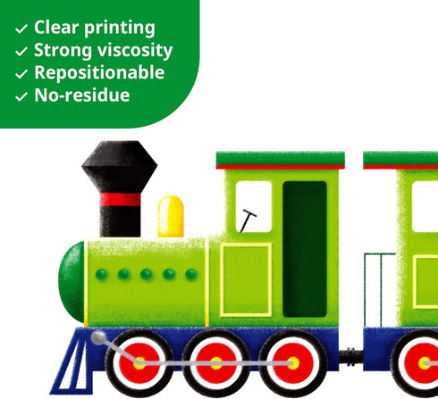 DECOWALL DS4-8004 Transports Kids Wall Stickers - Peel and Stick Removable Decals for Nursery, Bedroom, Living Room
