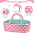 BABESIDE 8 Pcs Reborn Baby Doll Clothes - Includes Bassinet for 17-22 Inch Dolls, Baby Doll Accessories Set