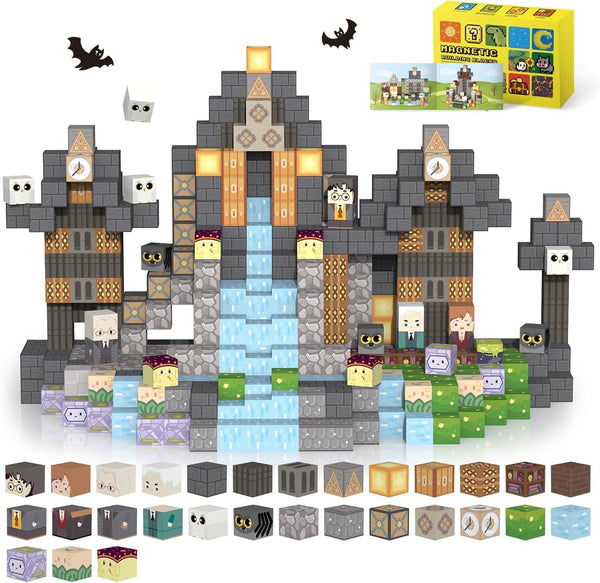 Magnetic Blocks 120PCS Magnet Toys for Kids, Magnetic Building Blocks Cubes, Montessori
