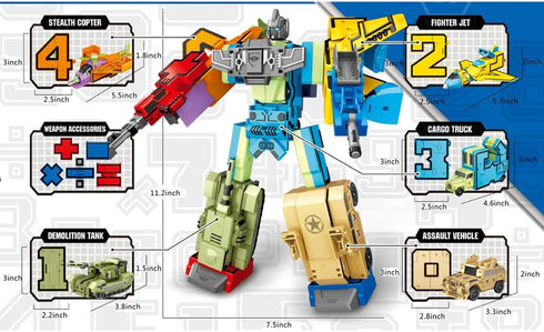 Cyeah Number Robot Math Toys for Kids, 20 Pieces Educational Mathematical Toys