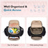 mommore Small Diaper Bag, Stylish Baby Backpack with Insulated Pockets, Changing Pad, and Stroller Straps