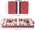 Lingle 15inch Backgammon Sets Backgammon Set for Adults, Classic Board Game with Folding Leather Case, Faux Leather
