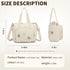Fwkekye 5 Small Diaper Bag Tote, Crossbody Diaper Bag Mini Purse with Pockets, Travel Baby Bag for boys & Girls, Off