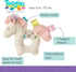 6-Inches Taggies Embroidered Soft Ring Rattle, Painted Pony