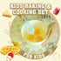 JOY TOWN Set JoyTown Kids Cooking and Baking with Storage Case Real Cooking Supplies with Cookbook, Knives, Timer, Kids