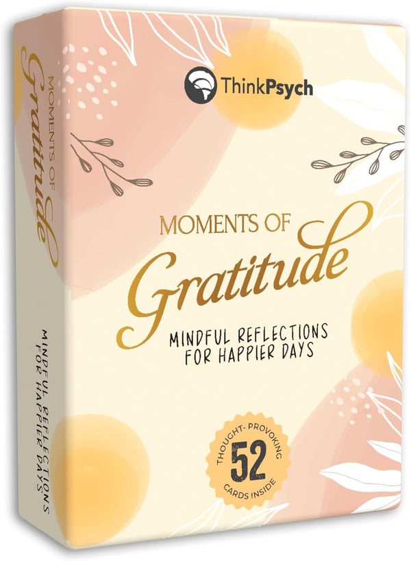 Moments of Gratitude Deck - 52 Cards for Positivity & Mindfulness - Uplifting Gifts and Journal Prompts