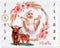 Highland Cow Baby Monthly Milestone Blanket, Floral Scotland Photo Prop Blanket for Newborn Nursery Gift Ideas 40" X 50