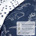 4 Set Set, Pieces Dinosaur Toddler Bedding for Boys, Soft Breathable Toddler Comforter Dino Print Navy, Includes