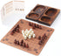 Hnefatafl Viking Chess Set Traditional Two-Player Strategy Board Game for Outdoor Adult/Child Travel
