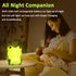 Frog Night Light - Touch Control Portable and Rechargeable Bedside Lamp for Nursery, Gifts for Boys Girls