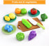 35Pcs Kids Kitchen Toy Accessories, Toddler Pretend Cooking Playset with Pots, Pans, and Food Set
