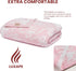 Cozy 50x60 Bow Blanket Pink Bows Soft Throw Blanket Reversible Premium Fabric for Best Comfort
